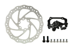 Тормоз дисковый механический задний ARTEK ADC-16 с ротором 160мм,крепл. SIS 6 болт,чер