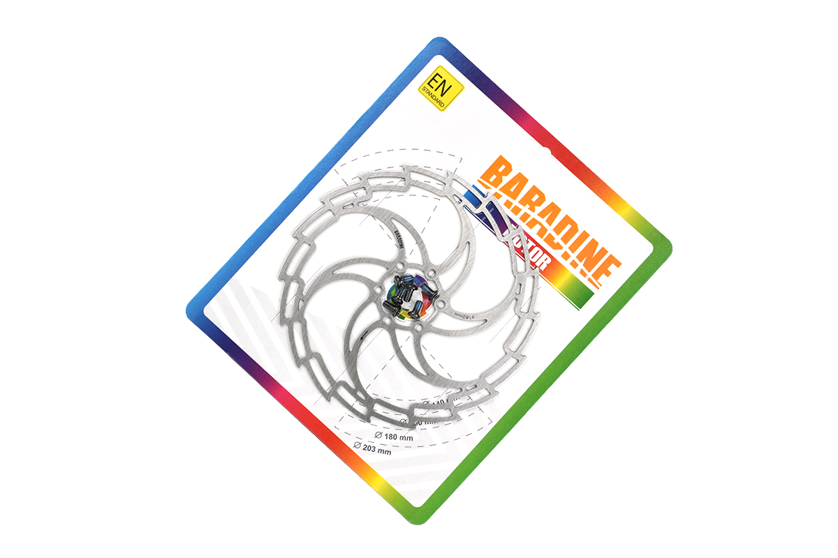 Ротор тормоза BARADINE DB-05,180мм, облегченный,крепление IS6