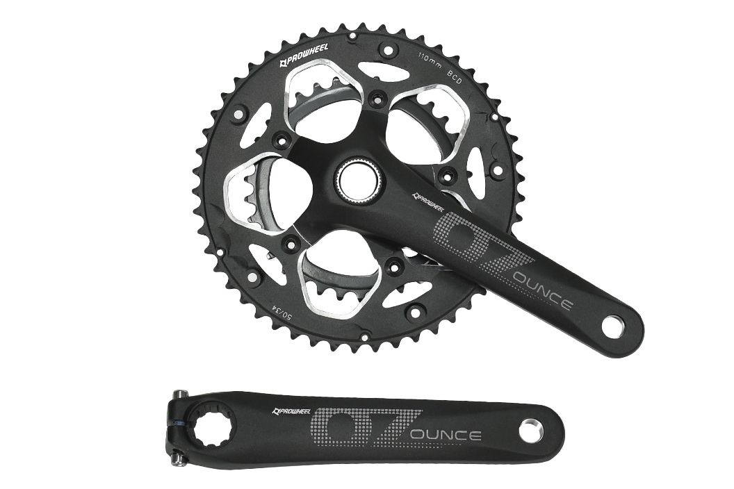 Система PROWHEEL ROAD OUNCE-521C-TT-N(50-34)AL-6061-T6,CHAINLINE:43.5,BCD:110,BB PW-BB68,черный