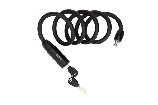 Велозамок OYYO CB02, 12 х 1800 мм. (Черный)